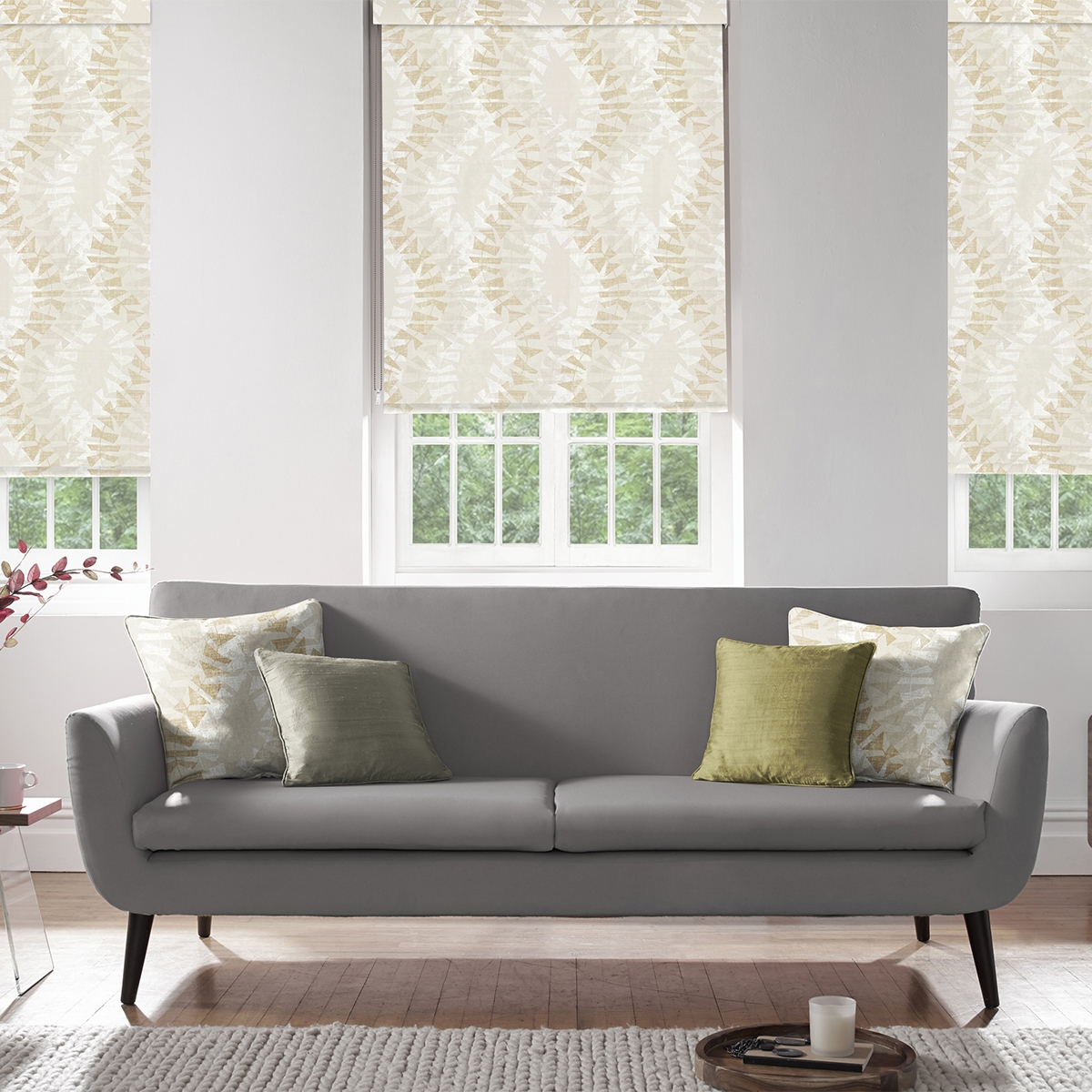 Product photograph of Edwin Gold Roller Blind from Choice Furniture Superstore.