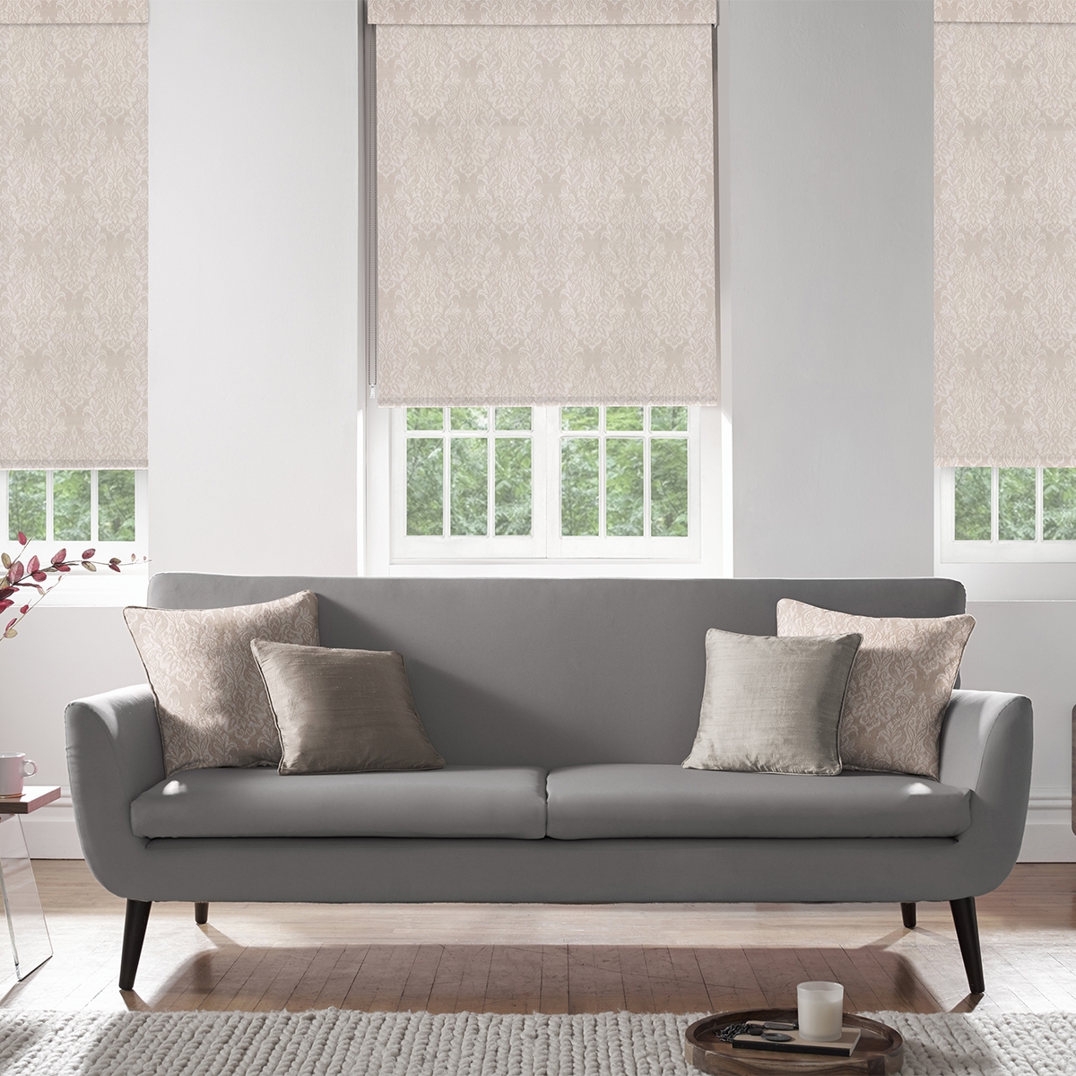 Product photograph of Tatum Biscuit Roller Blind from Choice Furniture Superstore.