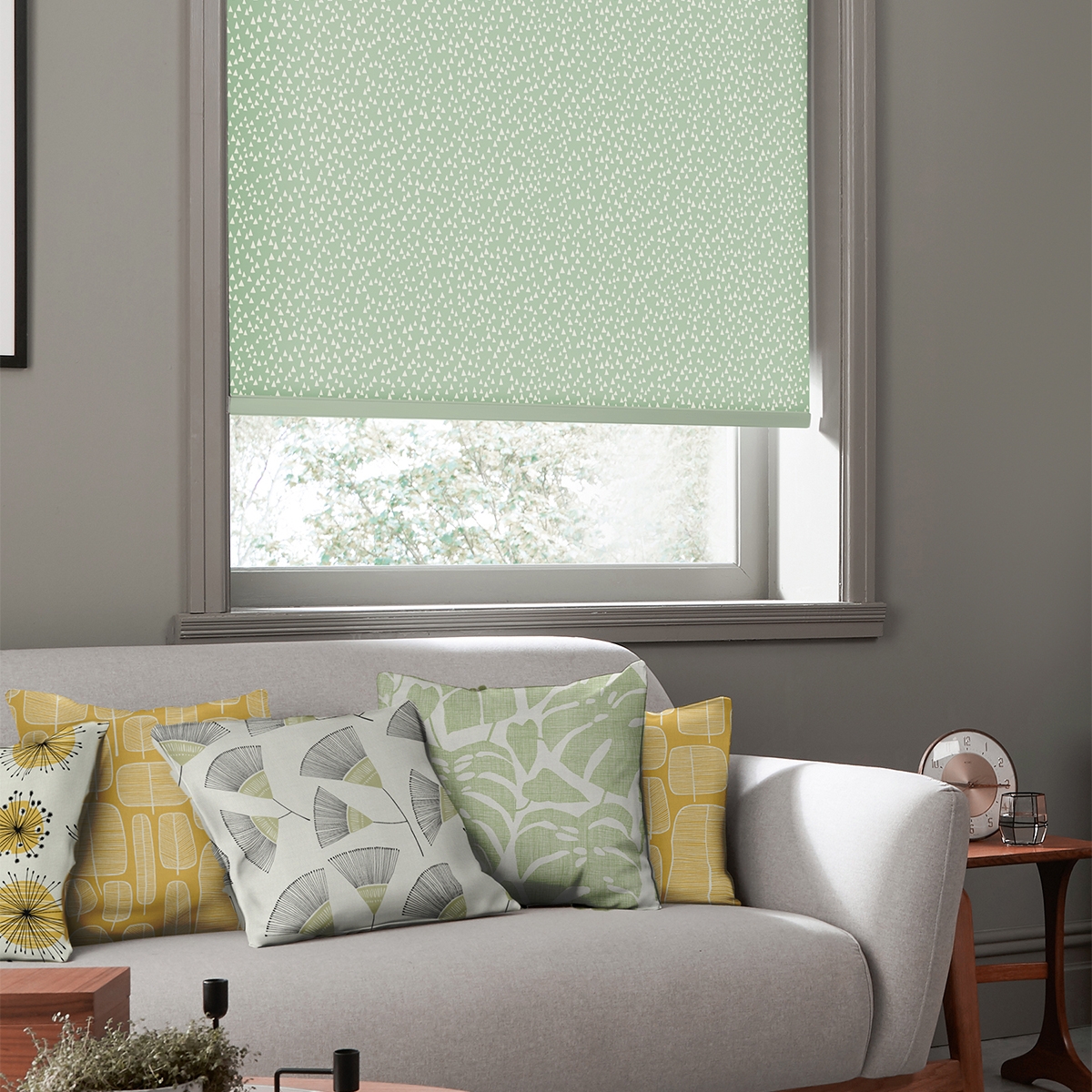 Product photograph of Missprint Chimes Pistachio Roller Blind from Choice Furniture Superstore.