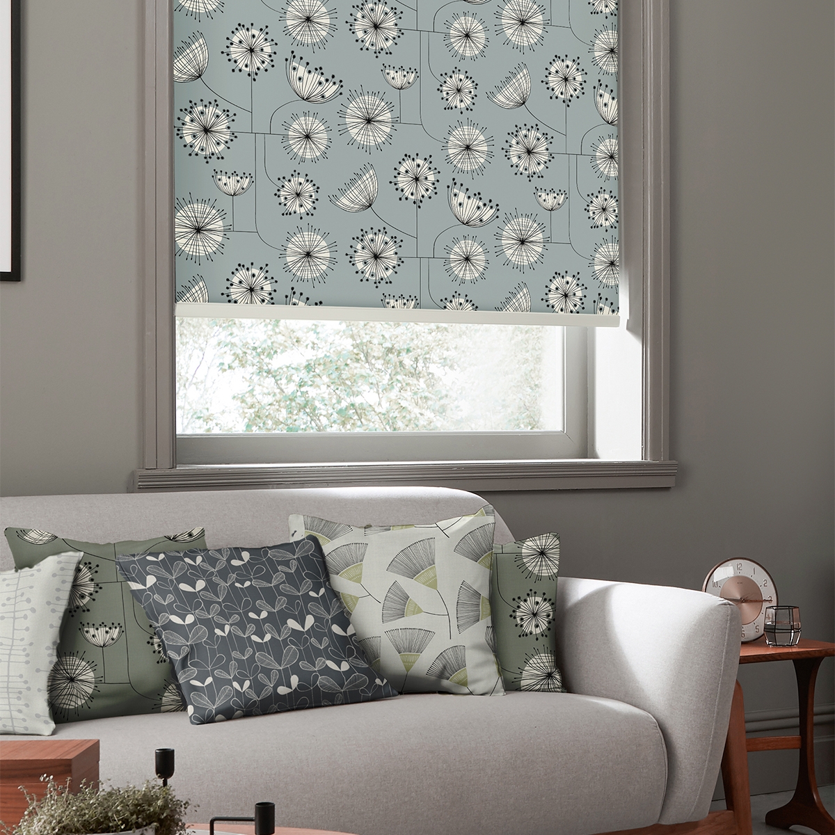 Product photograph of Missprint Dandelion Mobile Asness Roller Blind from Choice Furniture Superstore.