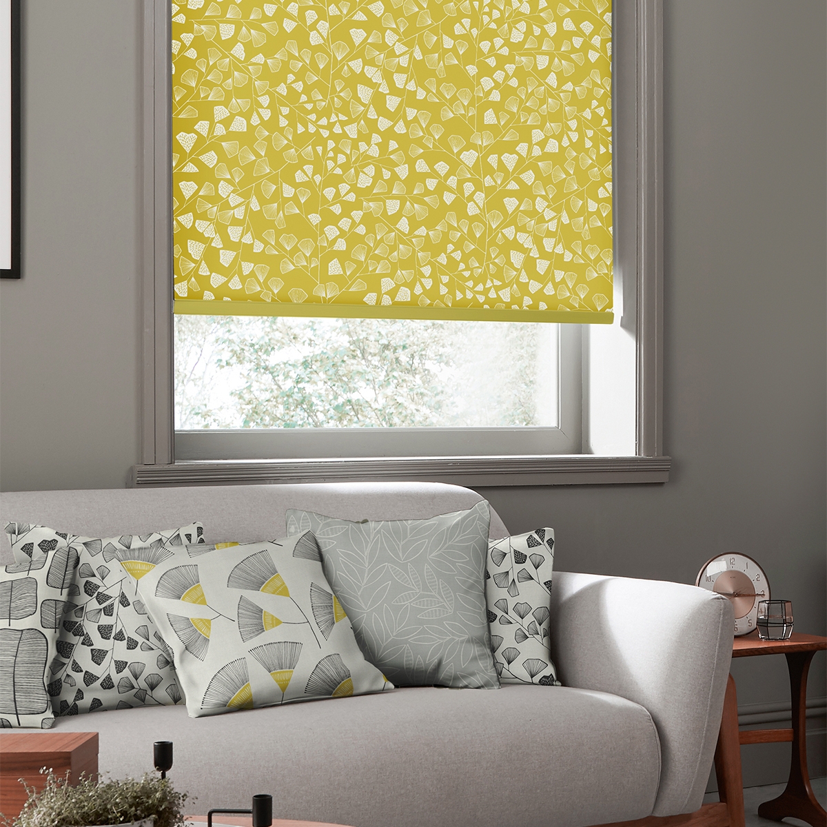 Product photograph of Missprint Fern Citrus Roller Blind from Choice Furniture Superstore.