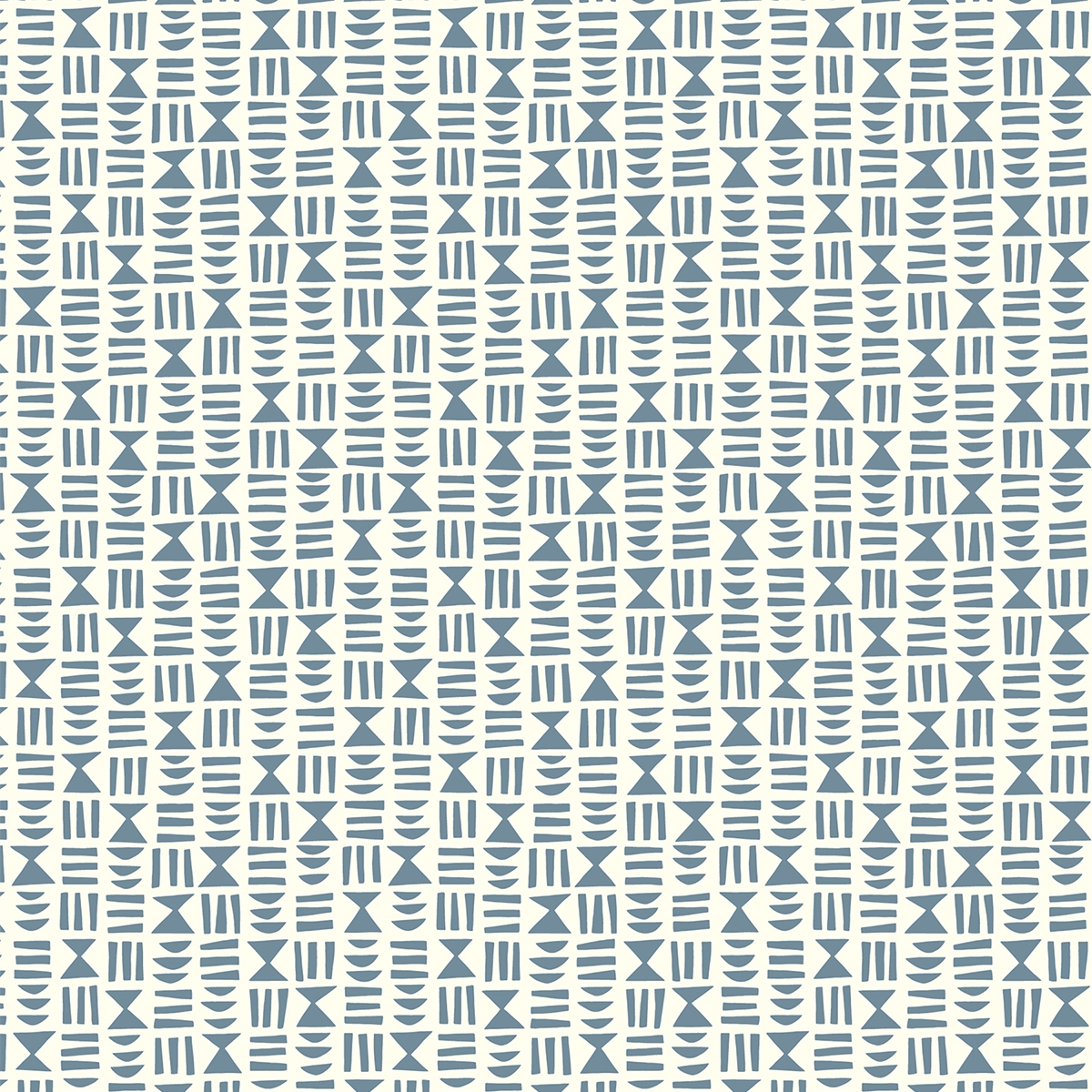 Product photograph of Missprint Hieroglyph Denim-roller Blind from Choice Furniture Superstore.