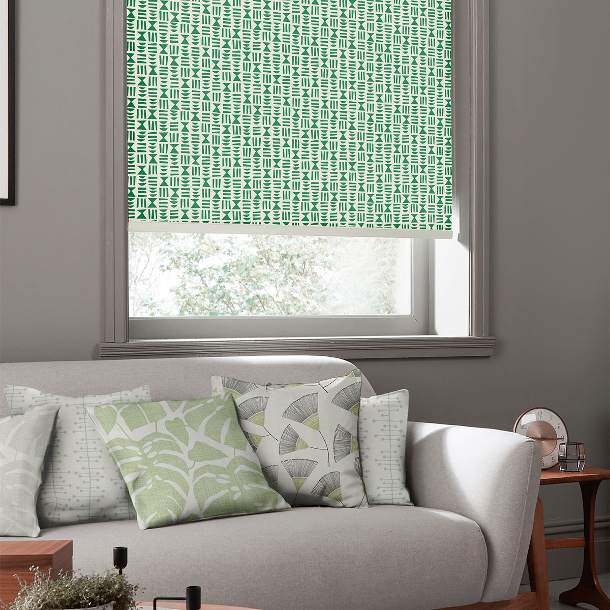 Product photograph of Missprint Hieroglyph Kew-roller Blind from Choice Furniture Superstore.