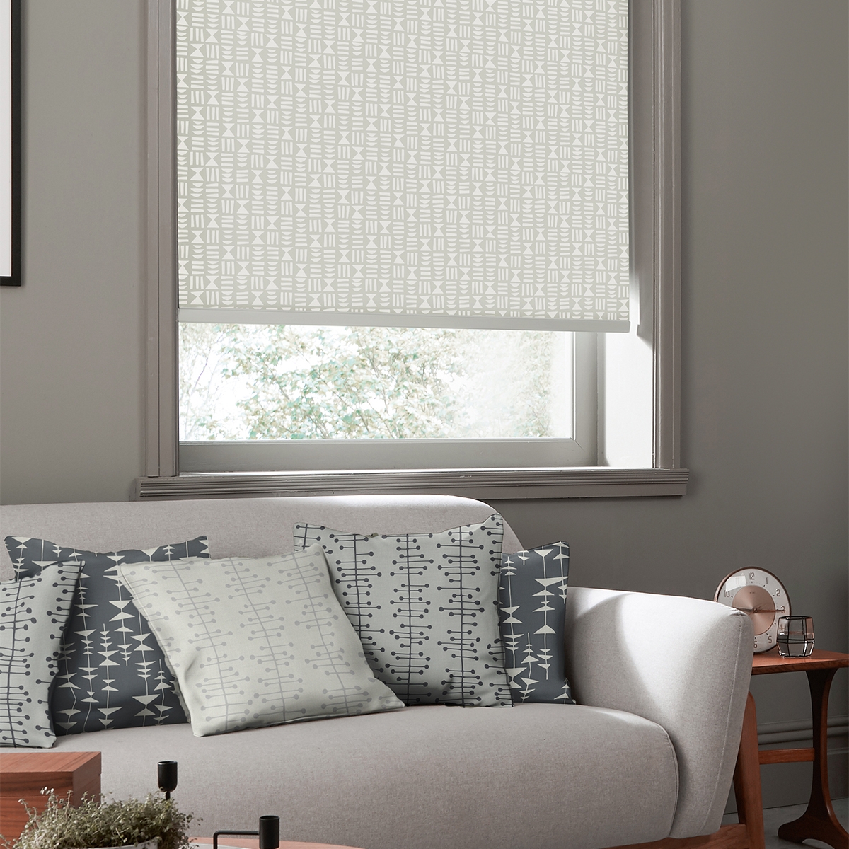 Product photograph of Missprint Hieroglyph Papyrus-roller Blind from Choice Furniture Superstore.