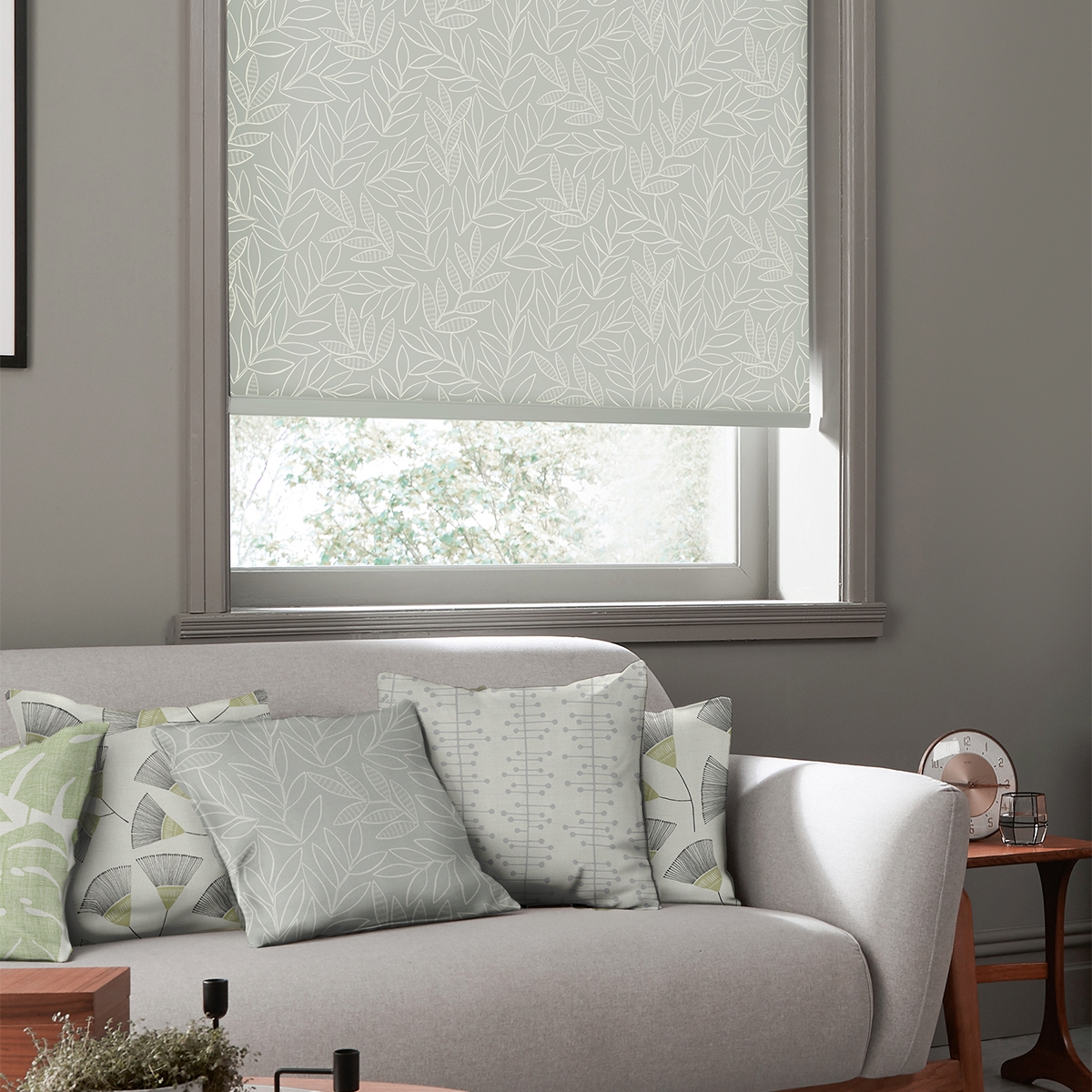 Product photograph of Missprint Laurus Stone Wash-roller Blind from Choice Furniture Superstore.