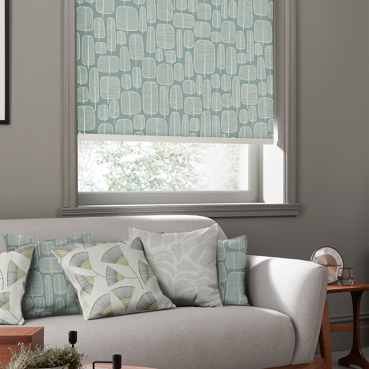 Product photograph of Missprint Little Trees Comet Roller Blind from Choice Furniture Superstore.