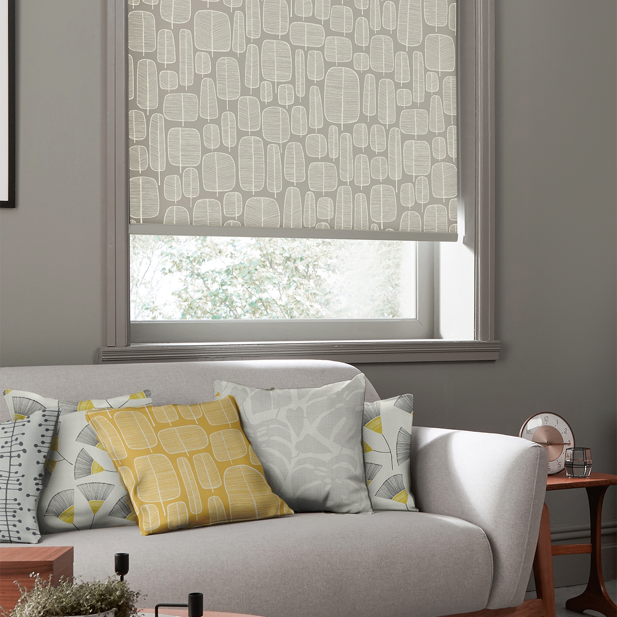 Product photograph of Missprint Little Trees Kernal-roller Blind from Choice Furniture Superstore.