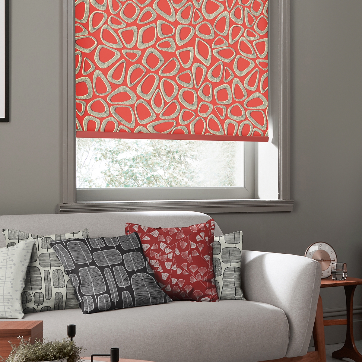 Product photograph of Missprint Pebbles Ladybird-roller Blind from Choice Furniture Superstore.