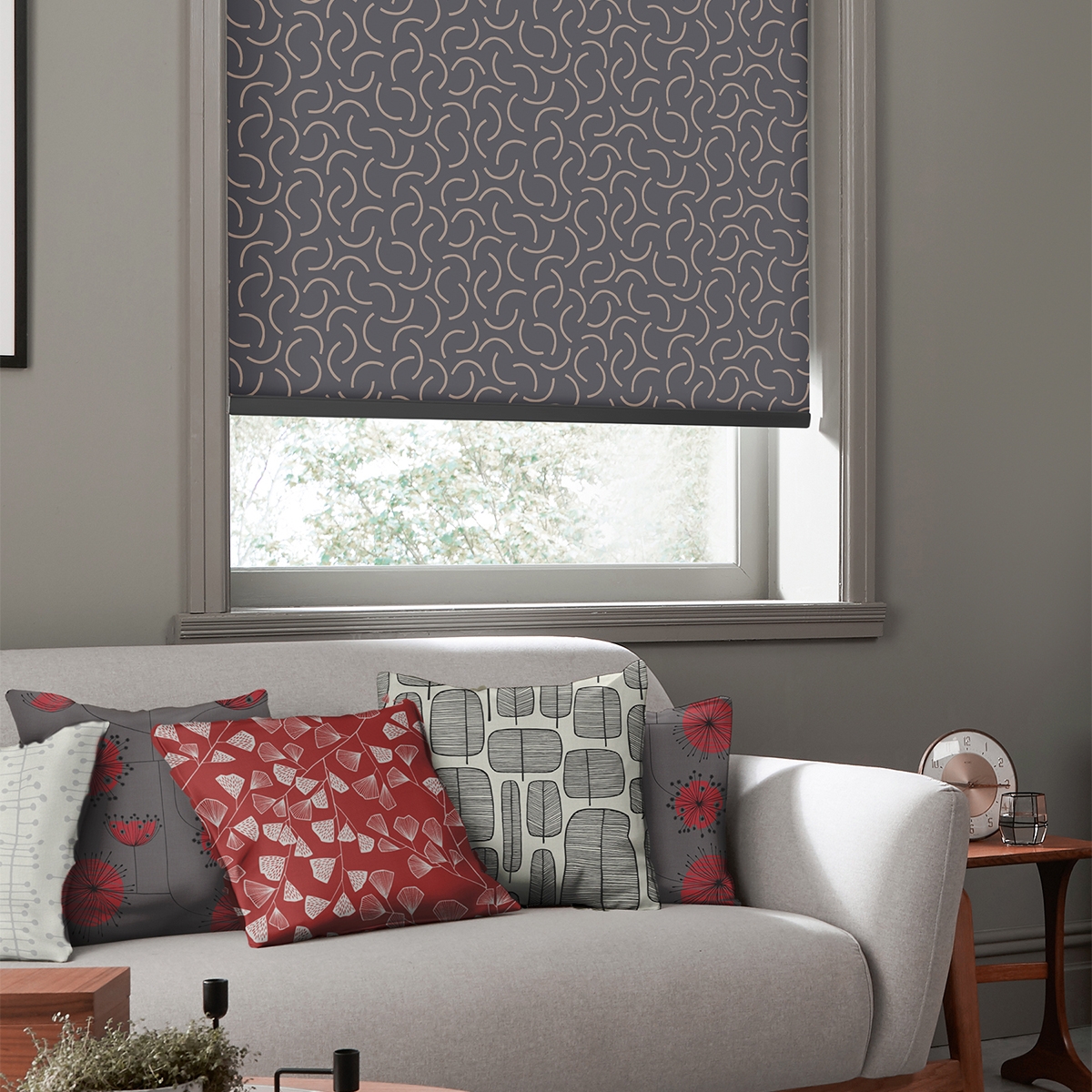 Product photograph of Missprint Tarn Jet-roller Blind from Choice Furniture Superstore.