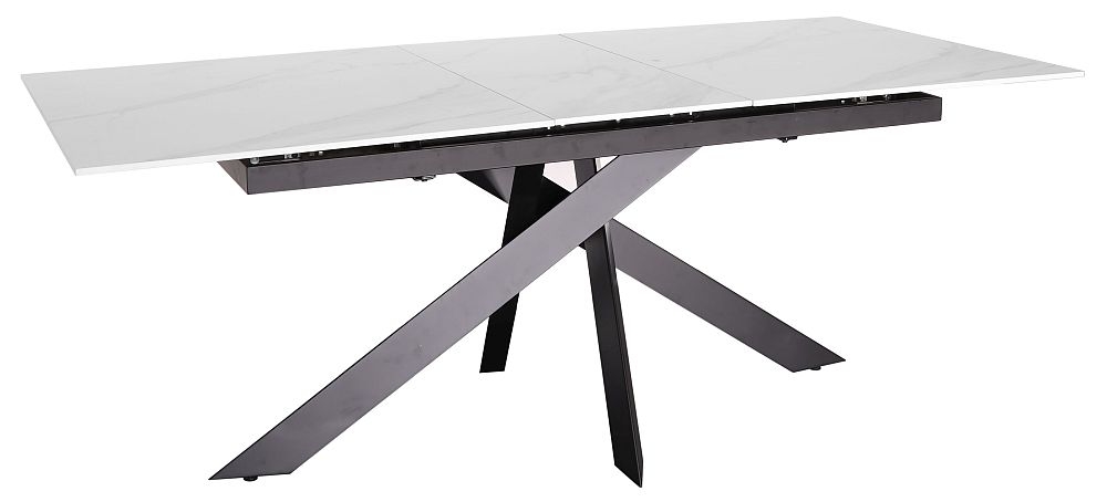 Product photograph of Alpha Marble Effect 6 Seater Extending Dining Table from Choice Furniture Superstore.