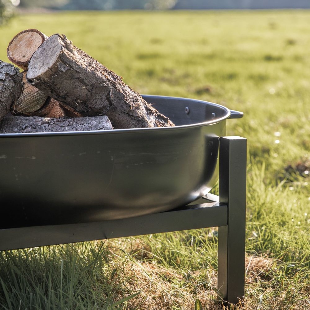 Product photograph of Casoli Black Outdoor Garden Firepit from Choice Furniture Superstore.