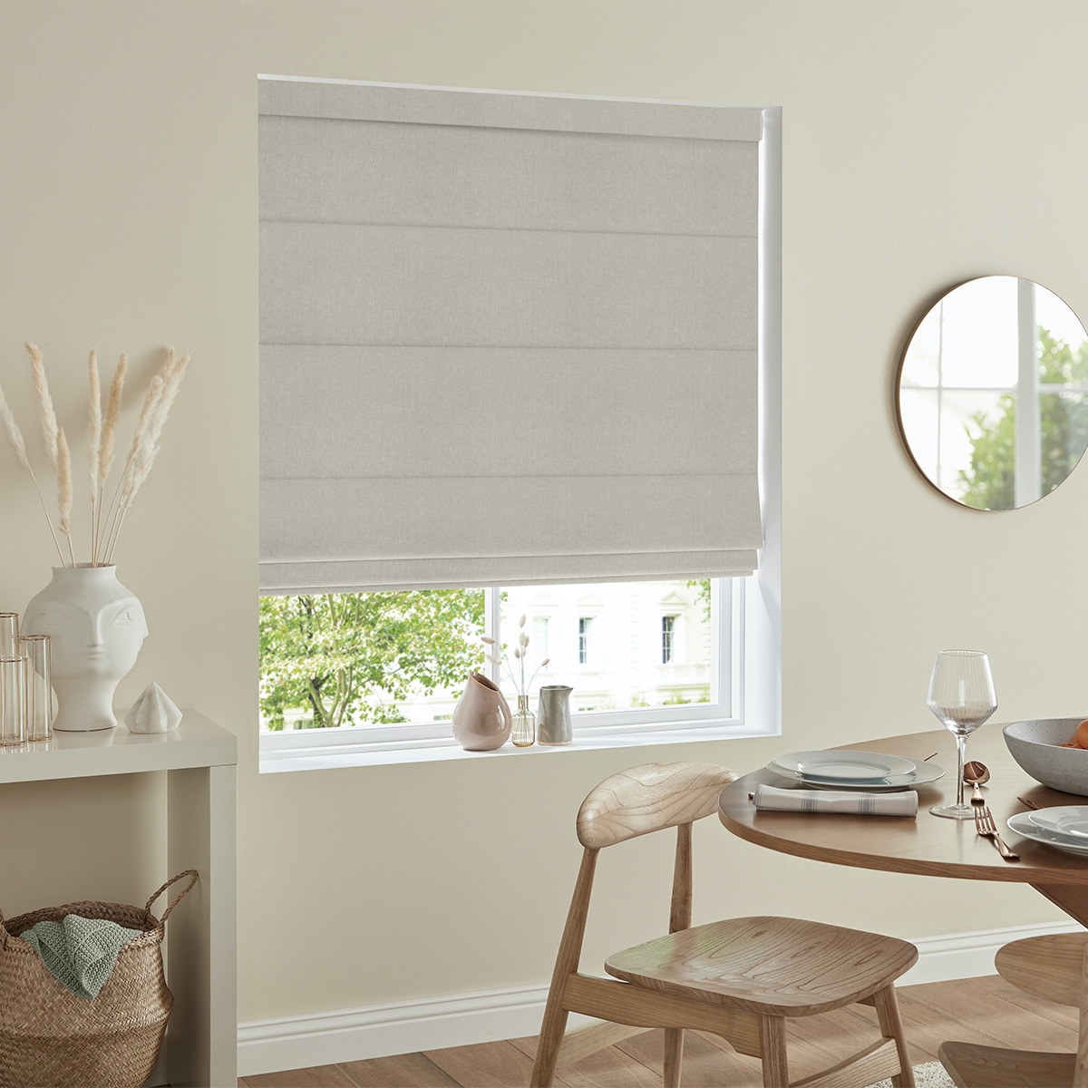Product photograph of Jesse Linen Roman Blind from Choice Furniture Superstore.