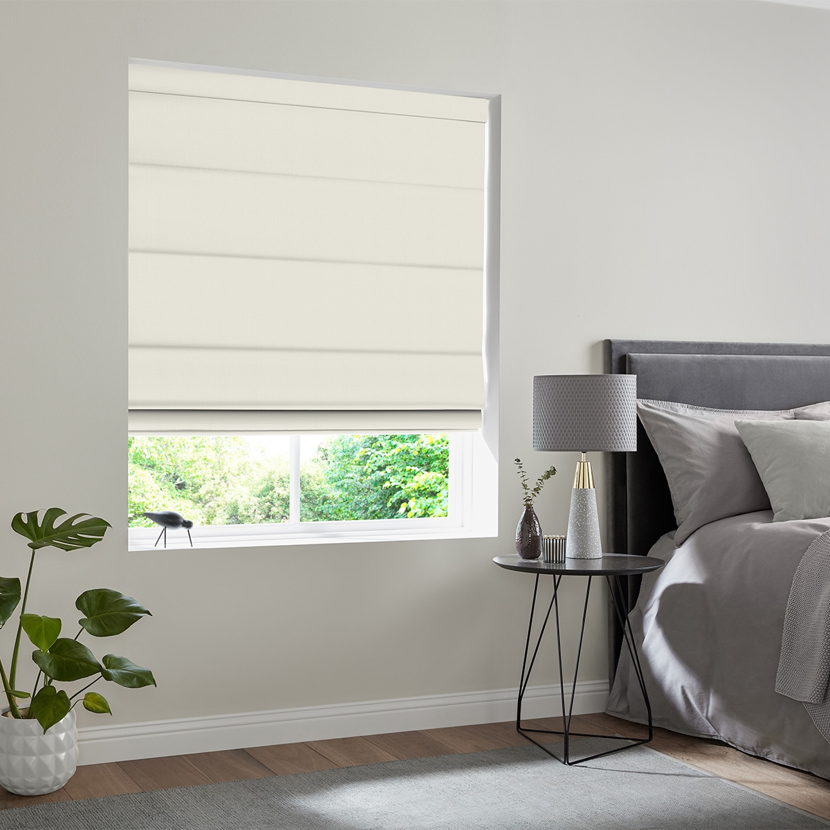 Product photograph of Jesse Ivory Roman Blind from Choice Furniture Superstore.