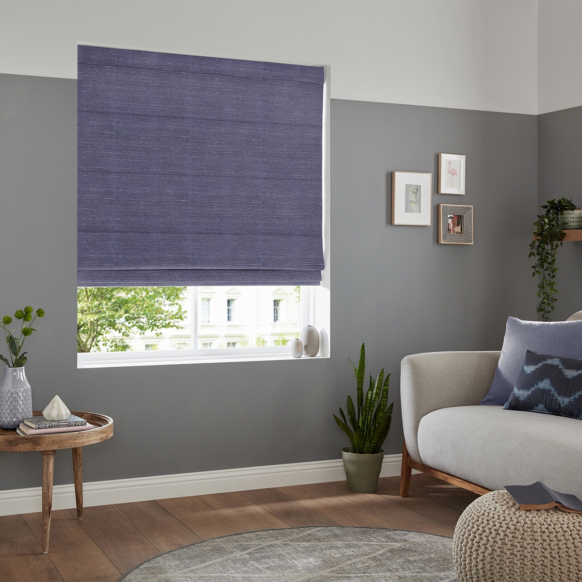 Product photograph of Tyson Flint Roman Blind from Choice Furniture Superstore.