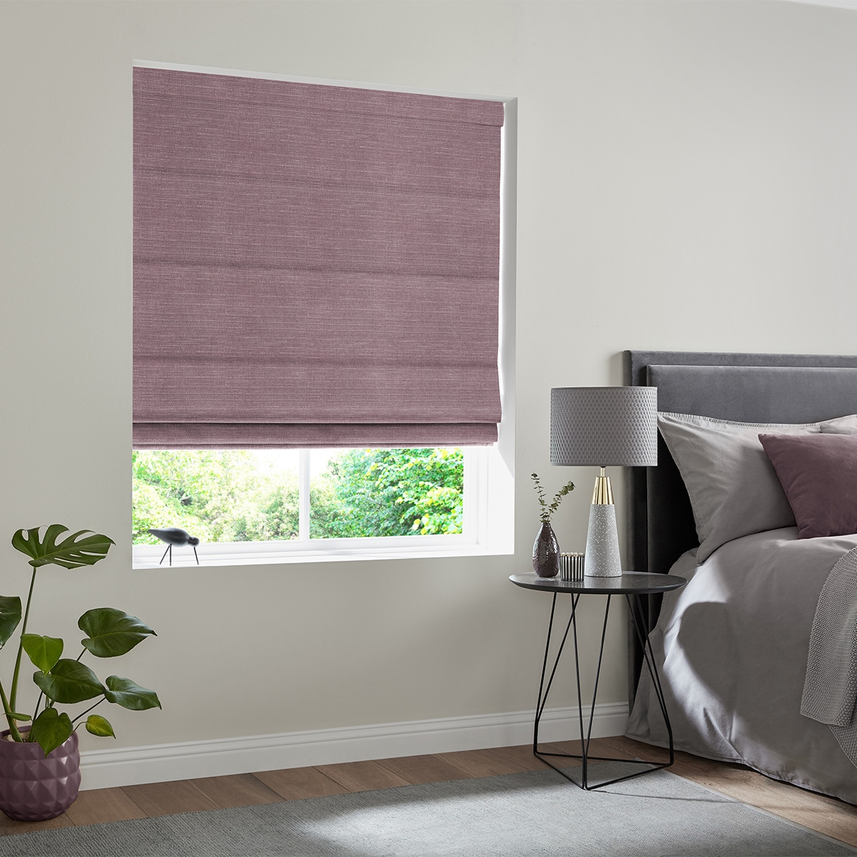 Product photograph of Tyson Plum Roman Blind from Choice Furniture Superstore.