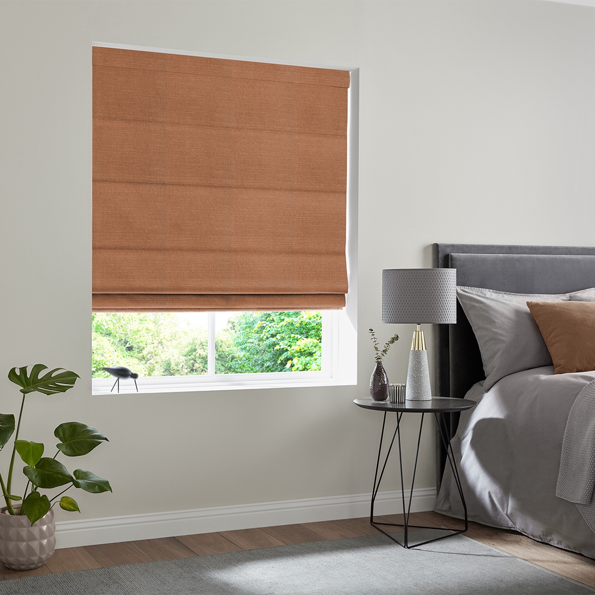 Product photograph of Tyson Rust Roman Blind from Choice Furniture Superstore.