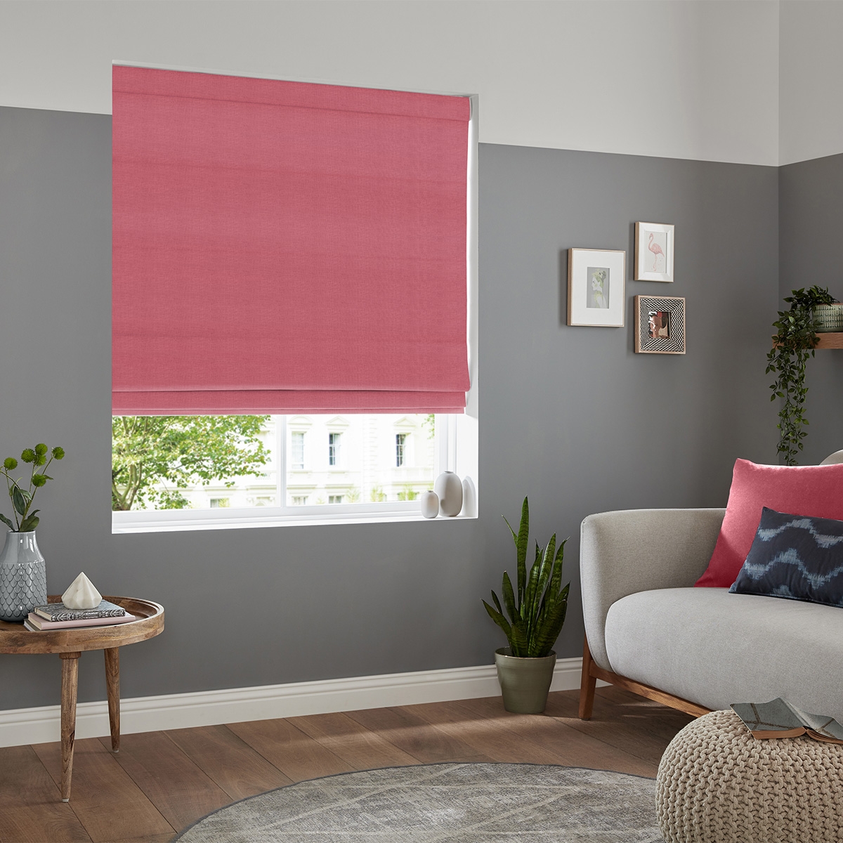Product photograph of Jenson Blush Roman Blind from Choice Furniture Superstore.