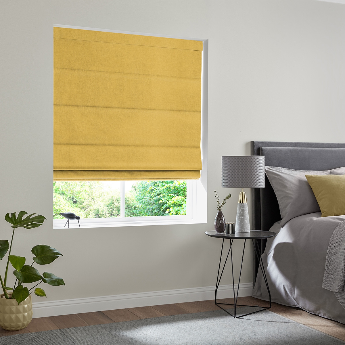 Product photograph of Jenson Buttercup Roman Blind from Choice Furniture Superstore.