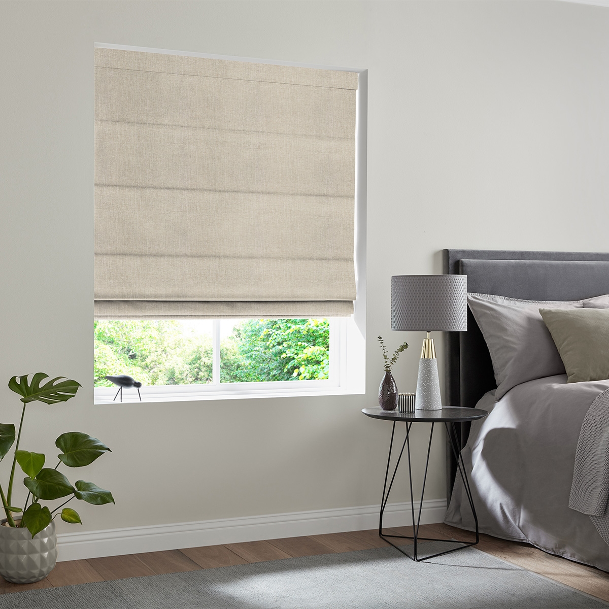 Product photograph of Foden Wheat Roman Blind from Choice Furniture Superstore.