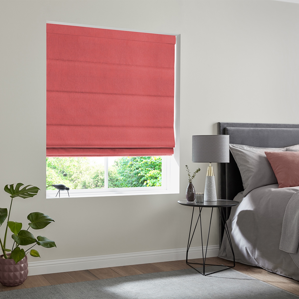 Product photograph of Jesse Strawberry Roman Blind from Choice Furniture Superstore.