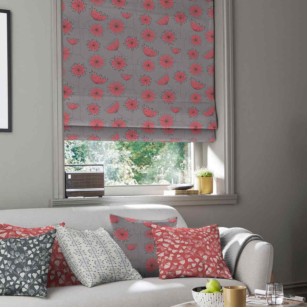 Product photograph of Missprint Dandelion Mobile Storm Roman Blind from Choice Furniture Superstore.