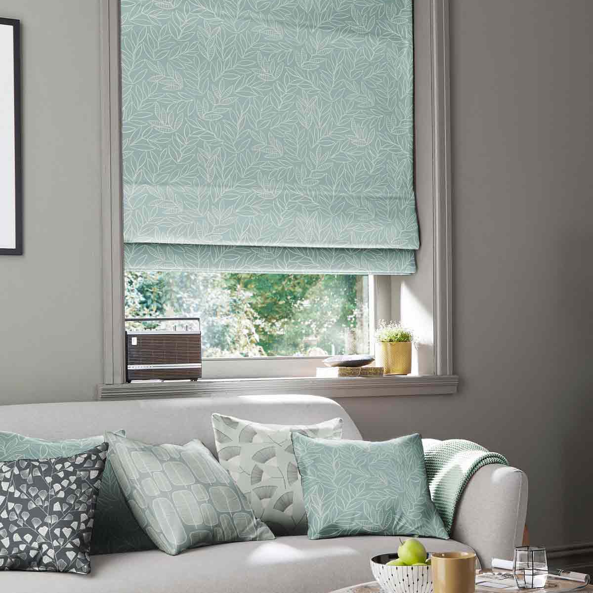 Product photograph of Missprint Laurus Broadleaf Roman Blind from Choice Furniture Superstore.