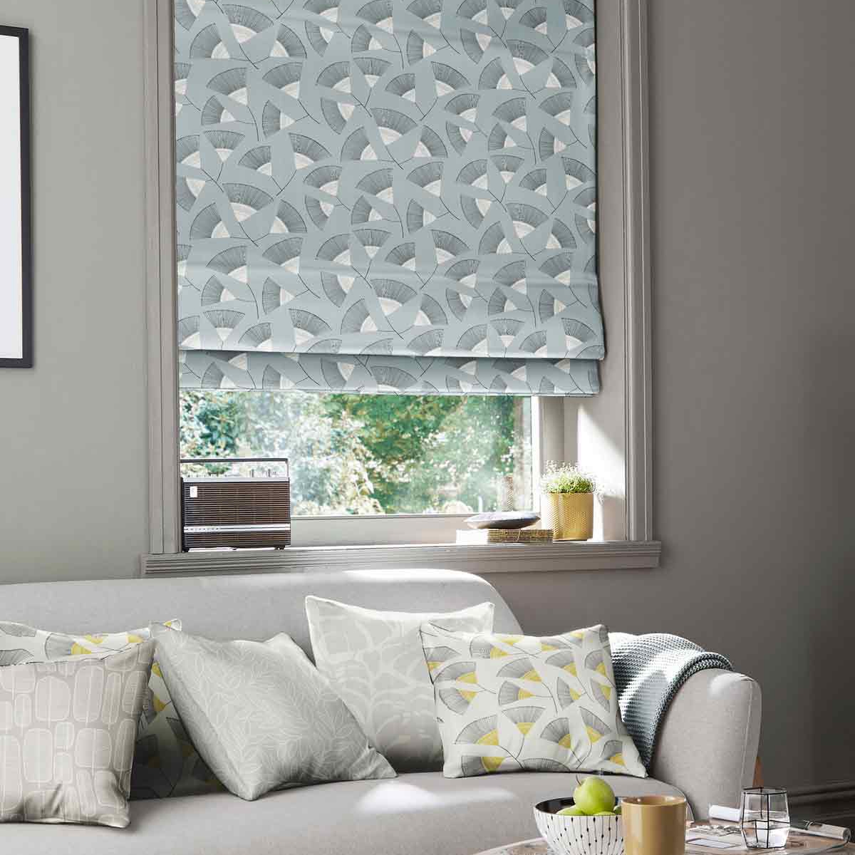 Product photograph of Missprint Persia Silversea Roman Blind from Choice Furniture Superstore.