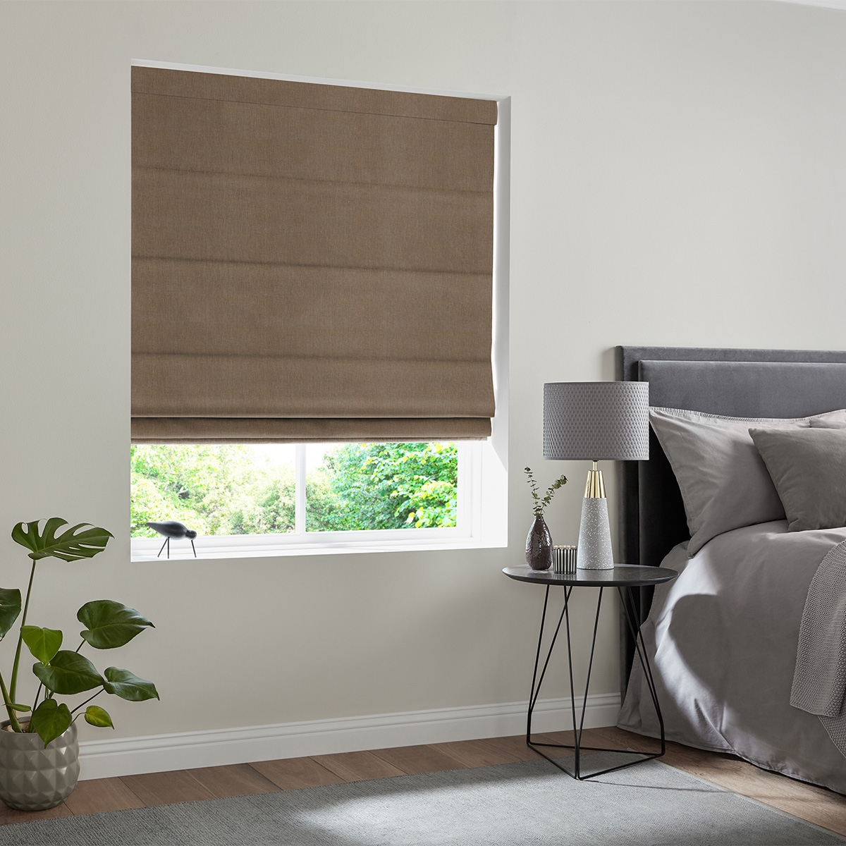 Product photograph of Jesse Otter Roman Blind from Choice Furniture Superstore.