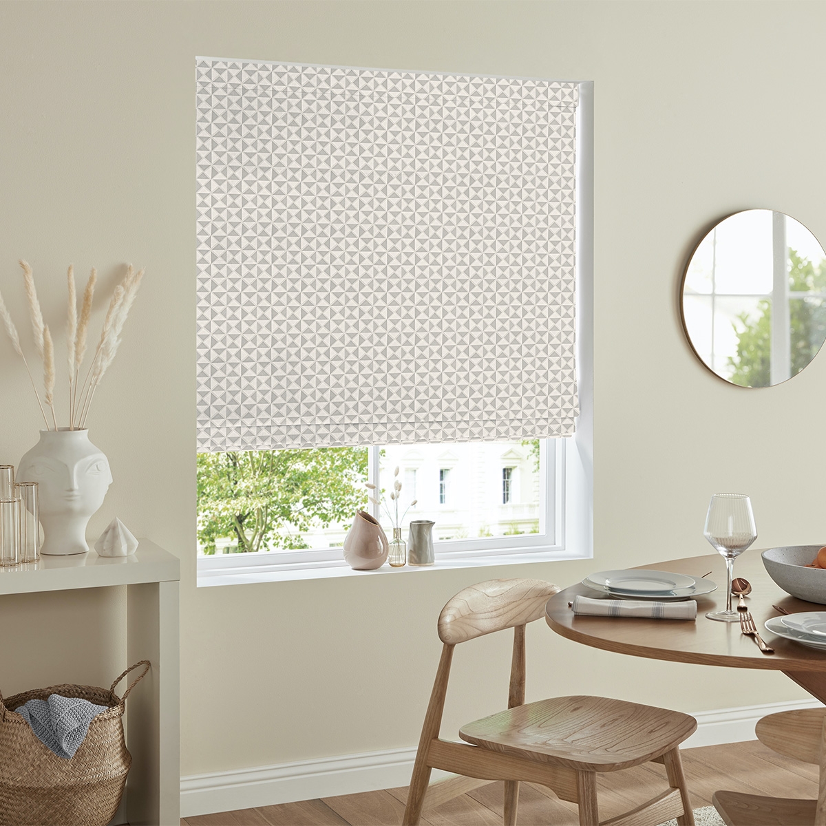 Product photograph of Pierre Graphite Roman Blind from Choice Furniture Superstore.