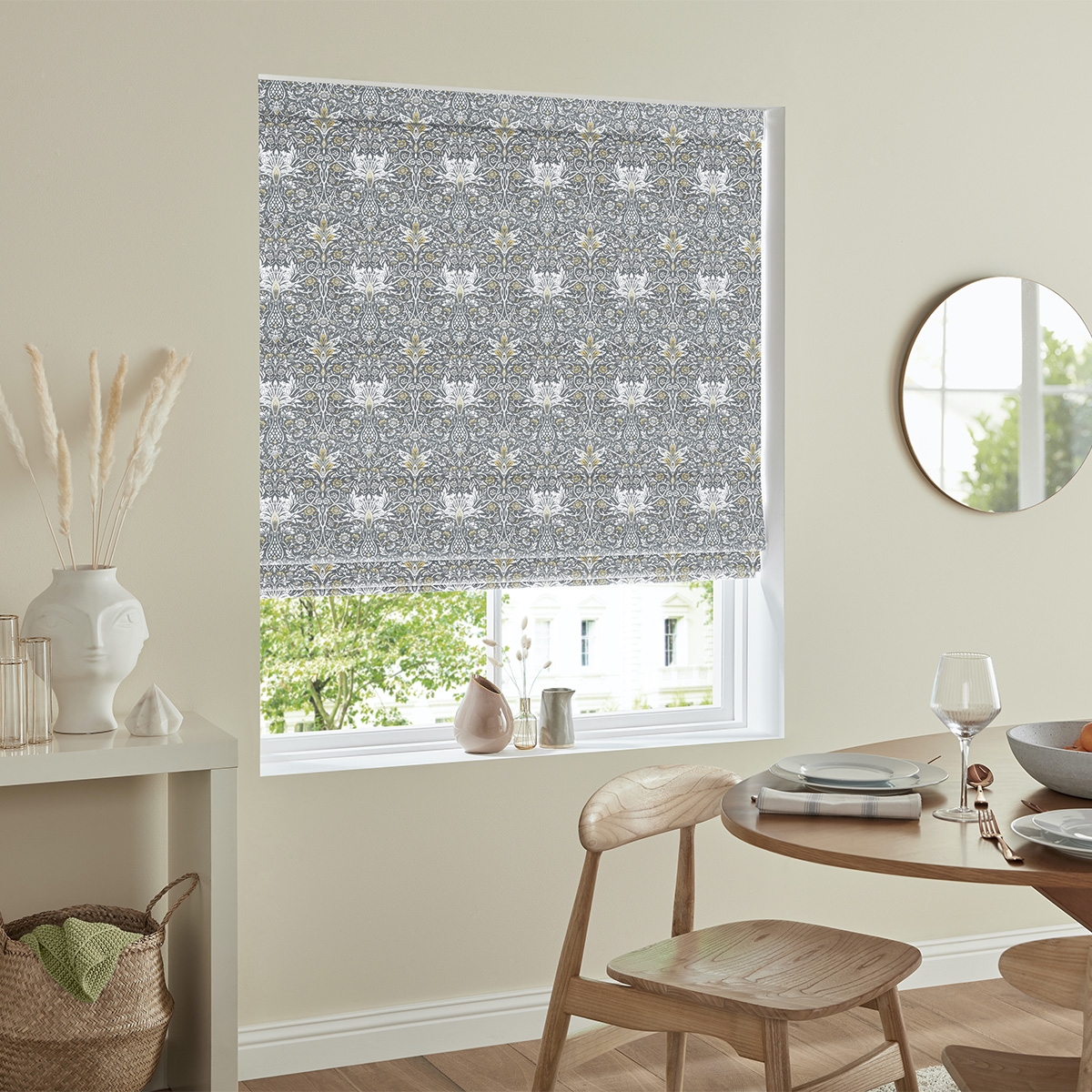 Product photograph of Tosun Pebble Roman Blind from Choice Furniture Superstore.