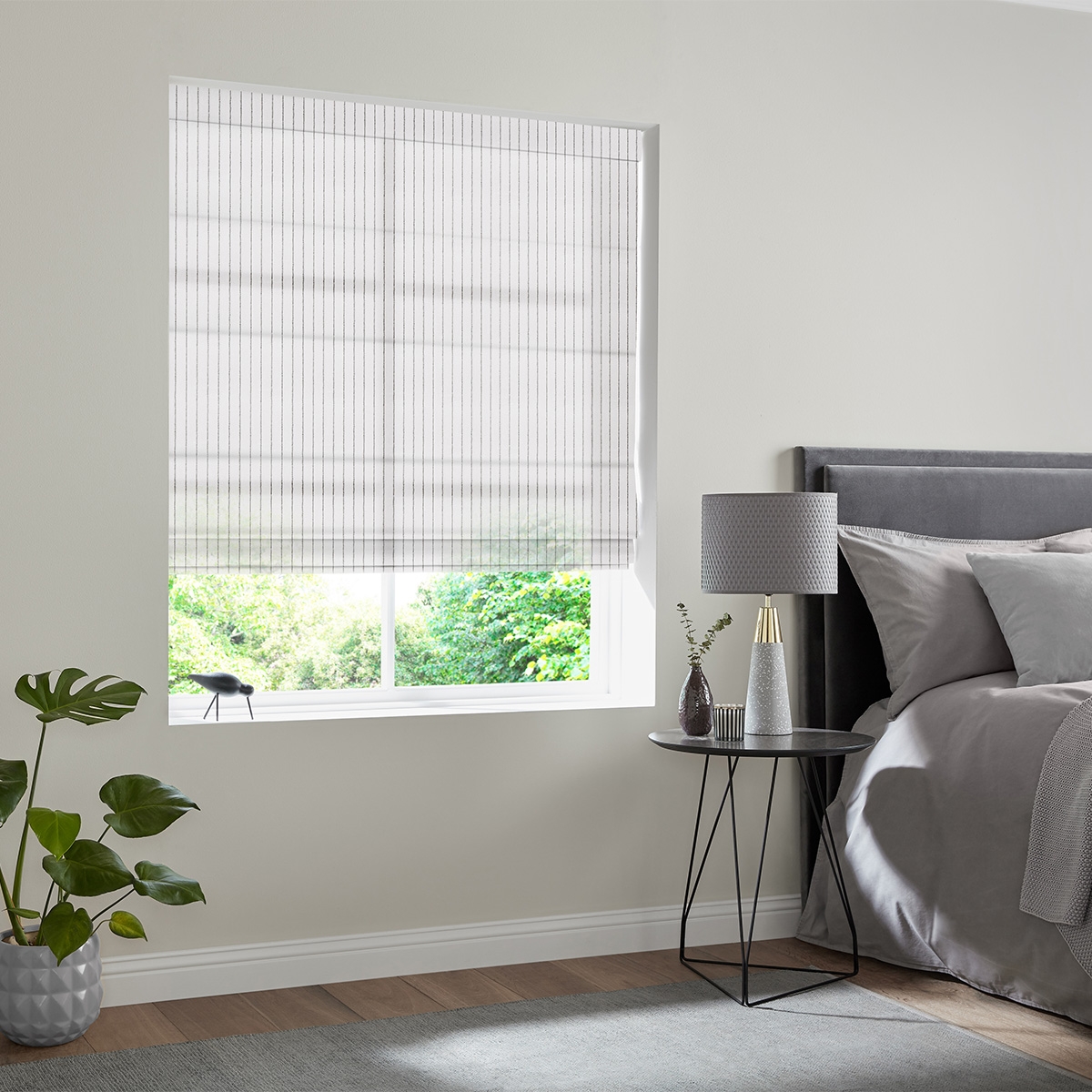 Product photograph of Henderson Slate Roman Blind from Choice Furniture Superstore.