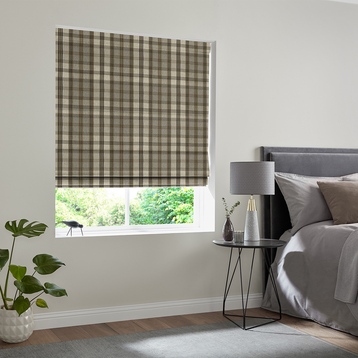 Product photograph of Kilman Biscuit Roman Blind from Choice Furniture Superstore.