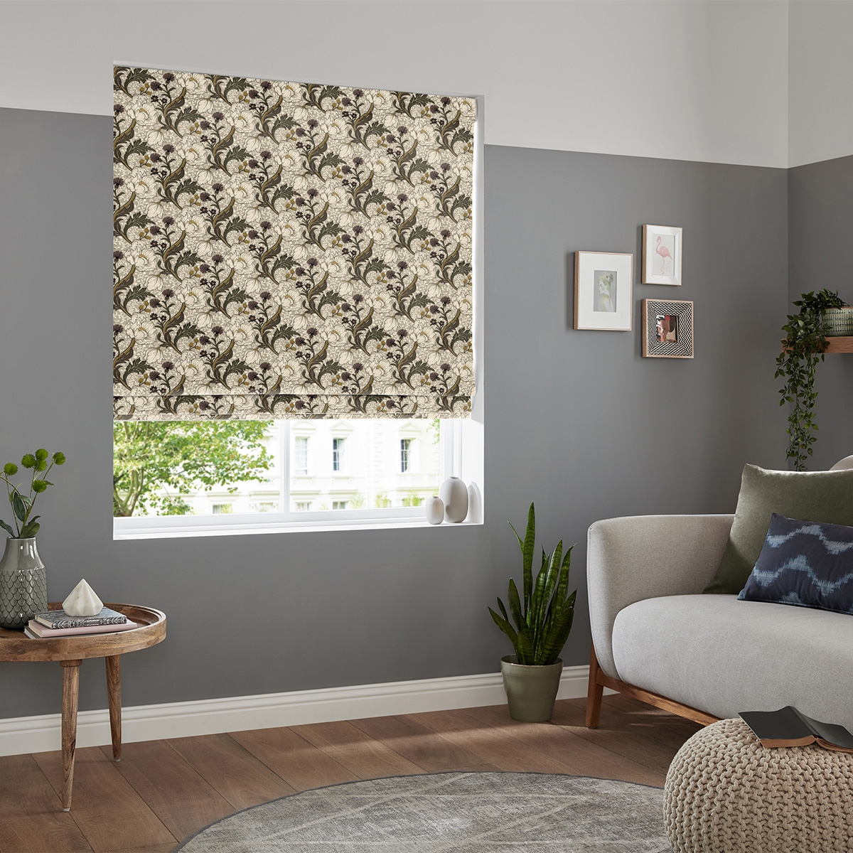 Product photograph of Zouma Plum Roman Blind from Choice Furniture Superstore.