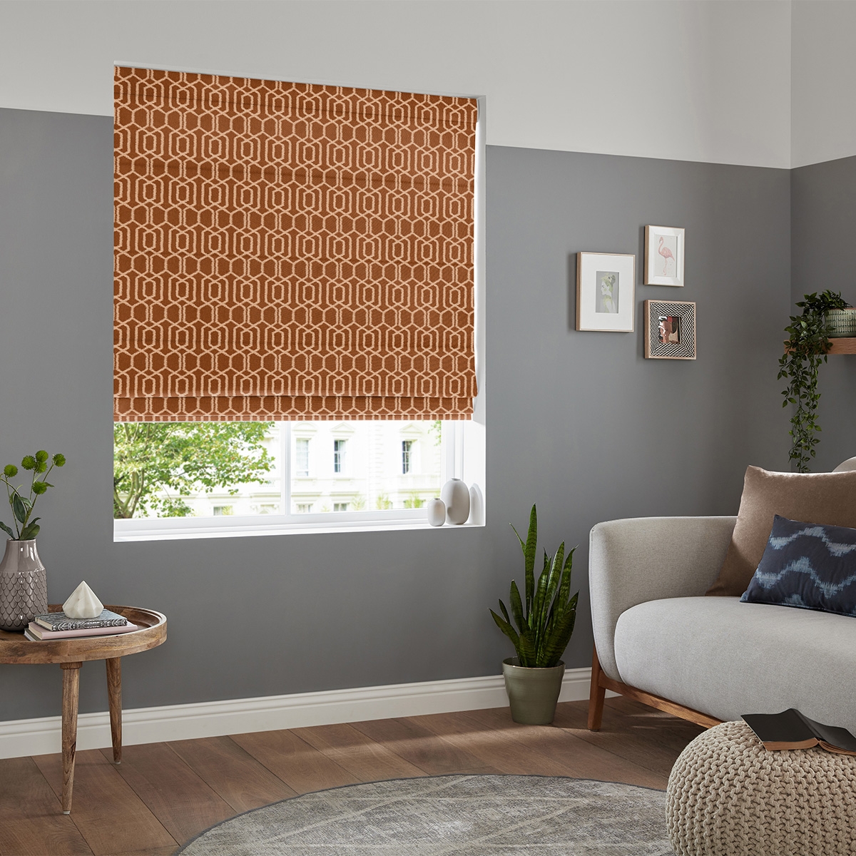Product photograph of Robben Terracotta Roman Blind from Choice Furniture Superstore.