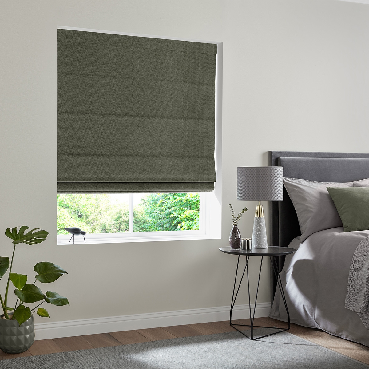 Product photograph of Mina Sage Roman Blind from Choice Furniture Superstore.
