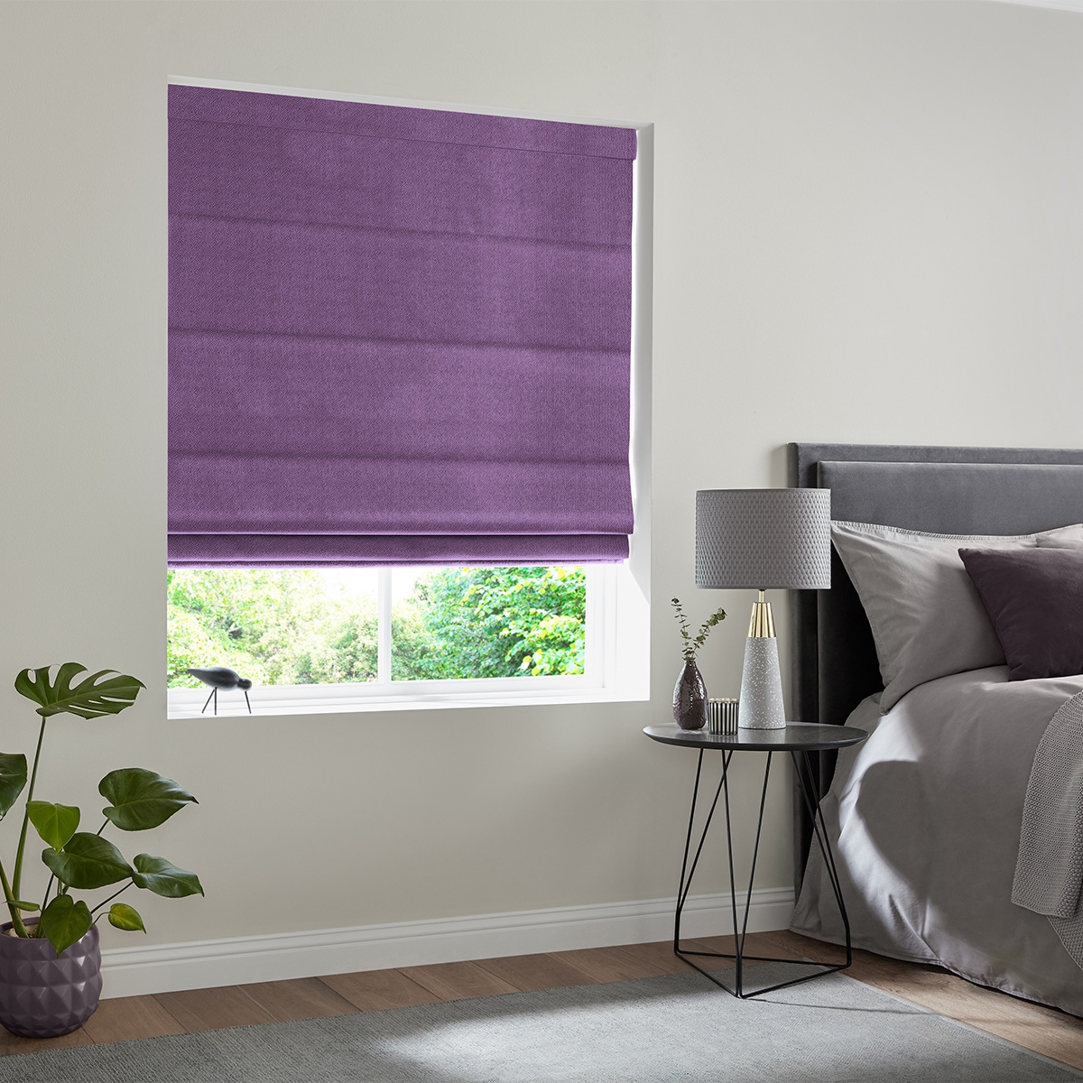 Product photograph of Mina Thistle Roman Blind from Choice Furniture Superstore.