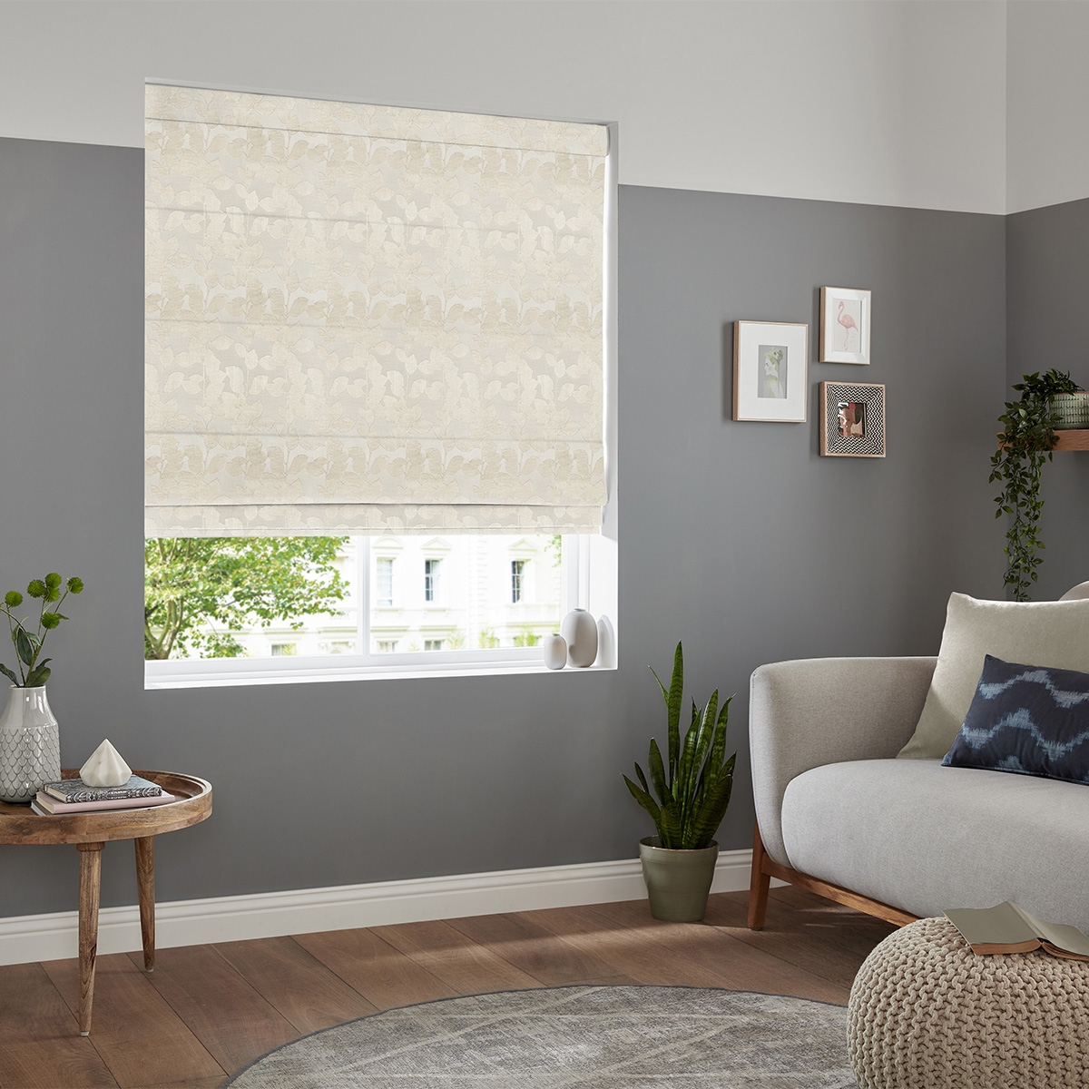 Product photograph of Jonas Oyster Roman Blind from Choice Furniture Superstore.