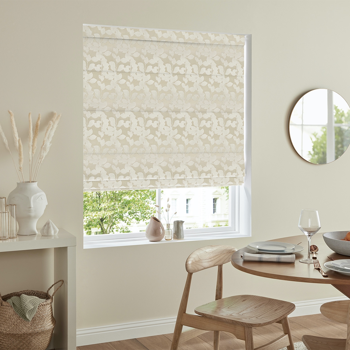 Product photograph of Jonas Fawn Roman Blind from Choice Furniture Superstore.