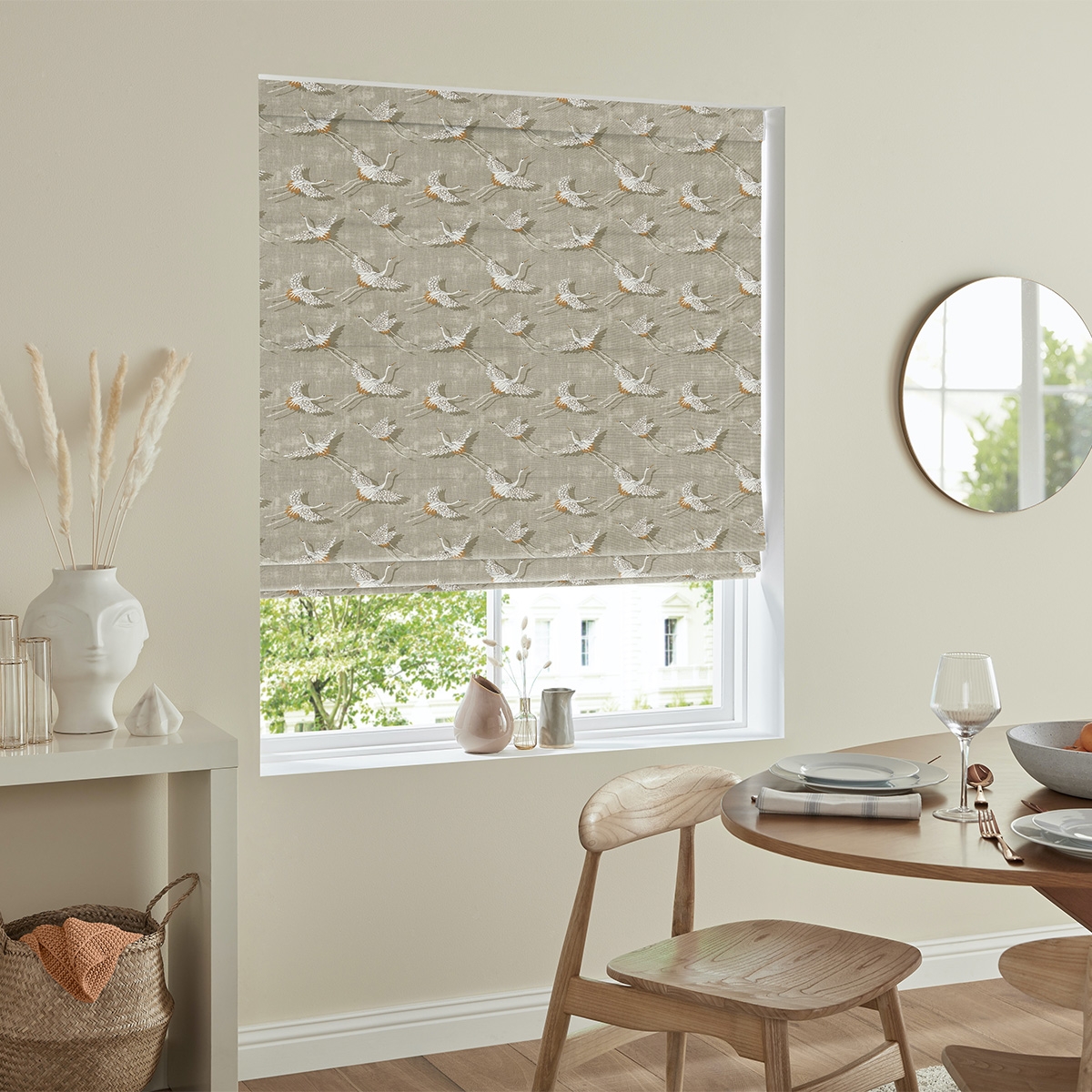 Product photograph of Olivia Rust Roman Blind from Choice Furniture Superstore.