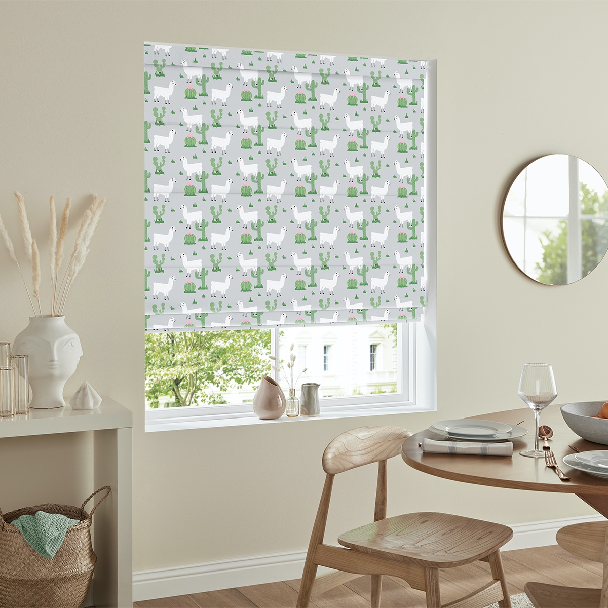 Product photograph of Llamas Multi Roman Blind from Choice Furniture Superstore.