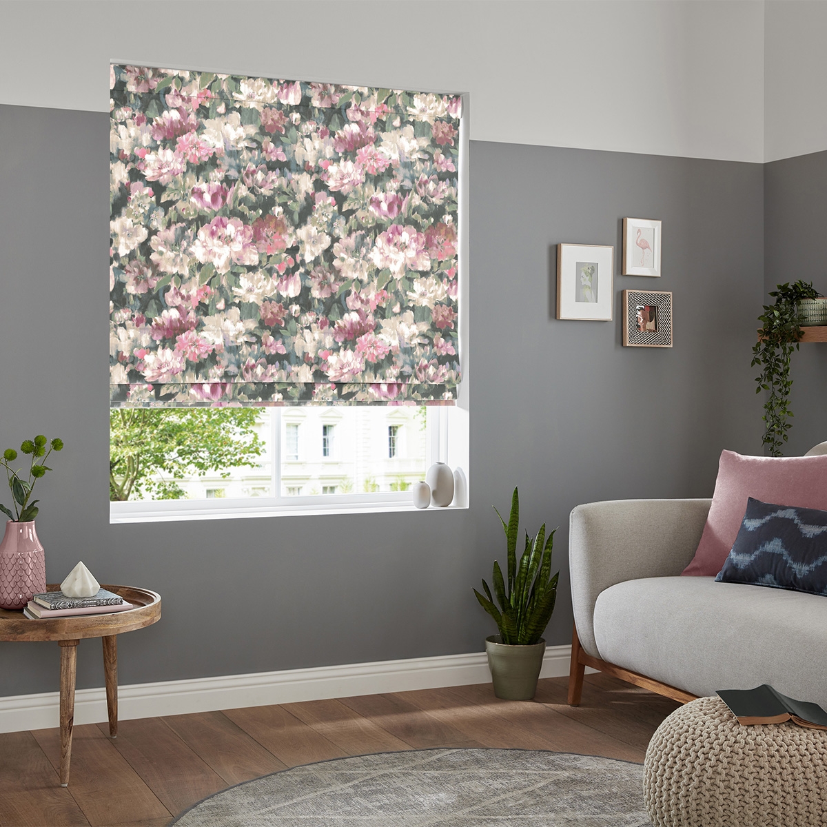 Product photograph of Silva Blossom Roman Blind from Choice Furniture Superstore.