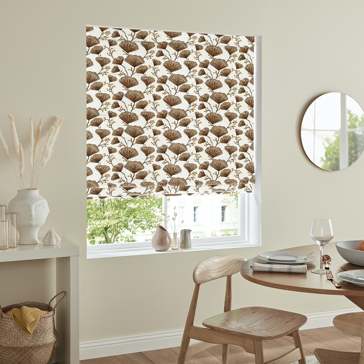 Product photograph of Gomes Terracotta Roman Blind from Choice Furniture Superstore.