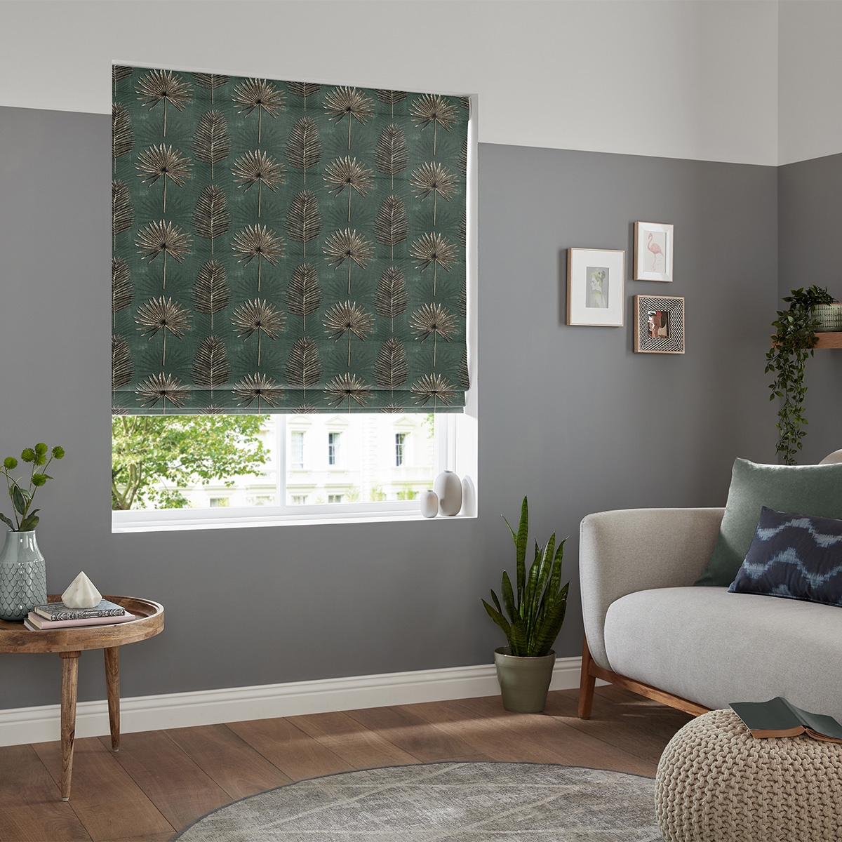 Product photograph of Burn Forest Roman Blind from Choice Furniture Superstore.