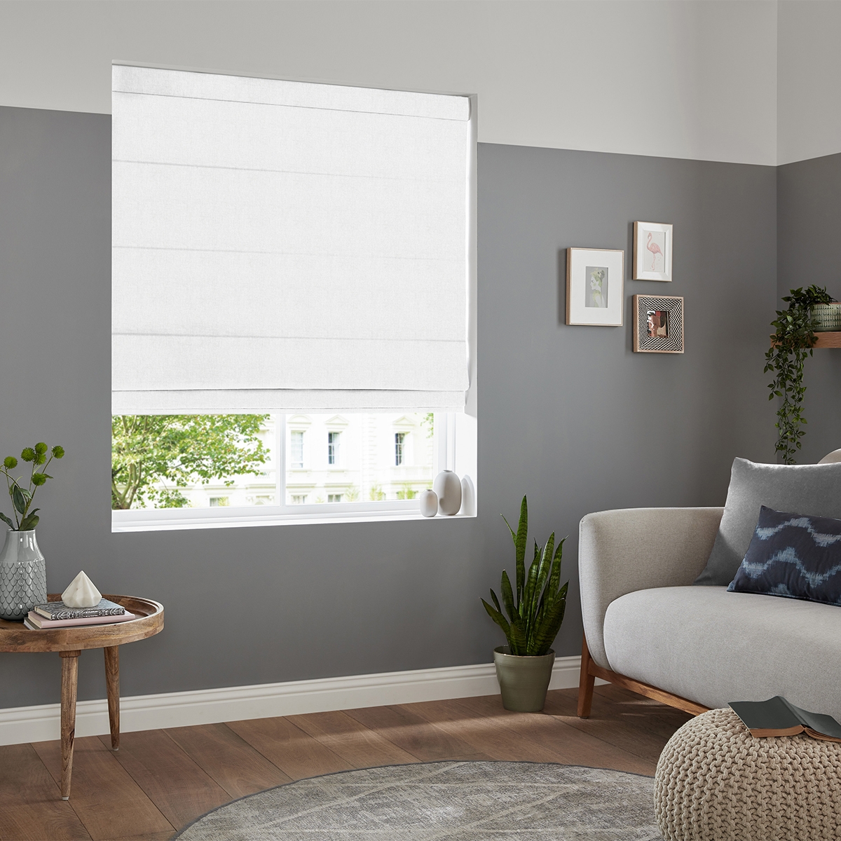 Product photograph of Virgil Frost Roman Blind from Choice Furniture Superstore.