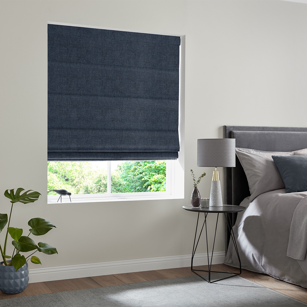 Product photograph of Virgil Ink Roman Blind from Choice Furniture Superstore.