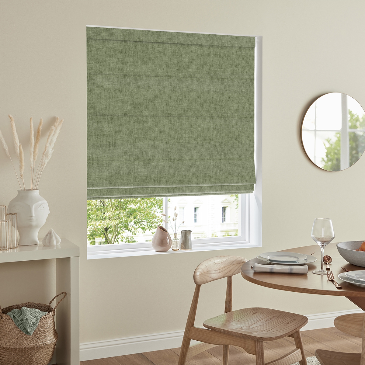 Product photograph of Virgil Apple Roman Blind from Choice Furniture Superstore.