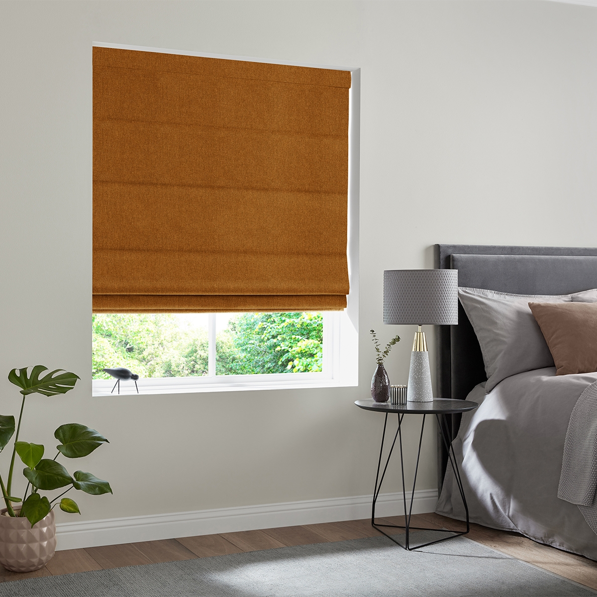 Product photograph of Ruben Rust Roman Blind from Choice Furniture Superstore.