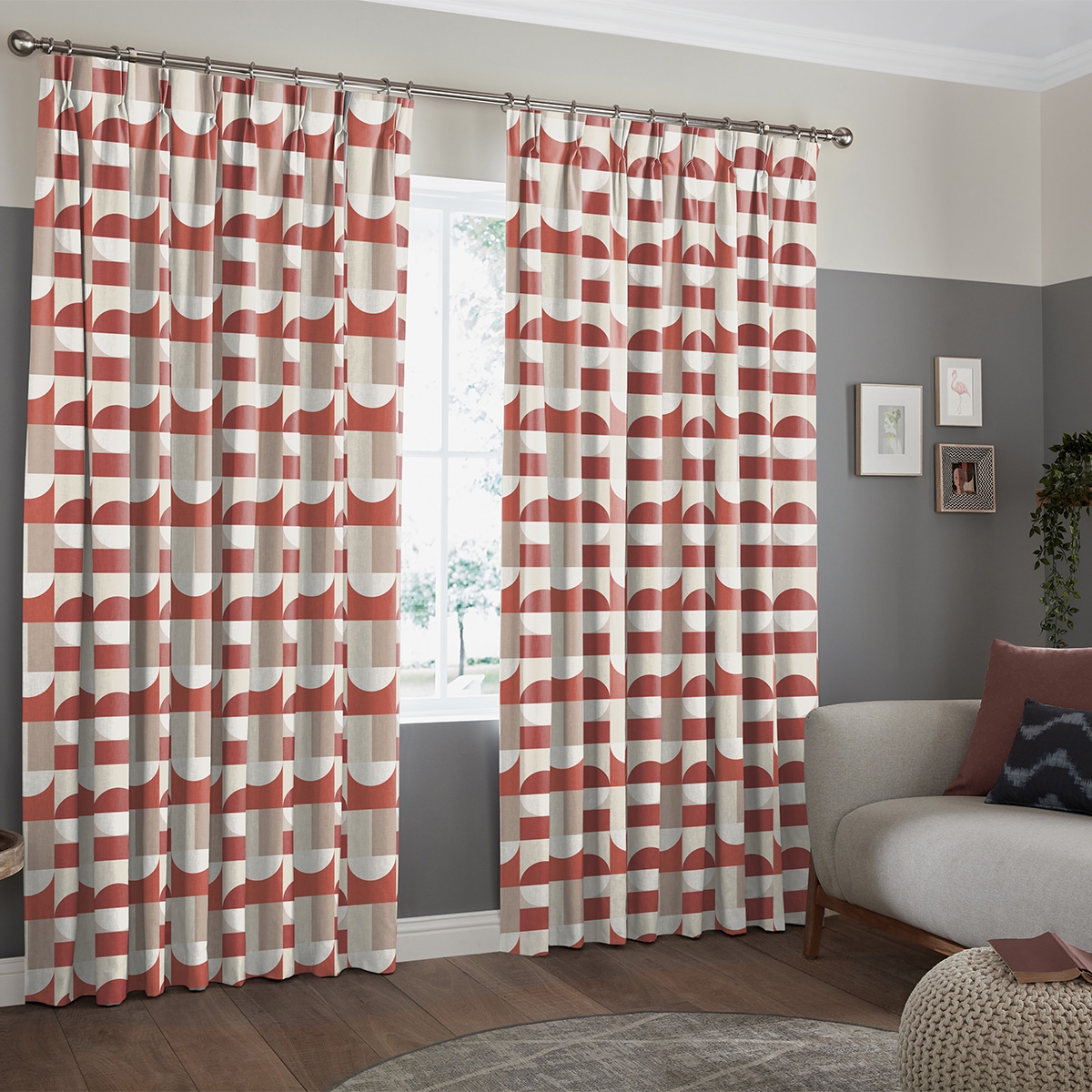 Product photograph of Alves Scarlet Curtain from Choice Furniture Superstore.