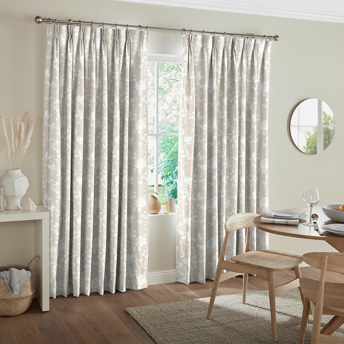 Product photograph of Booth Cream Curtain from Choice Furniture Superstore.