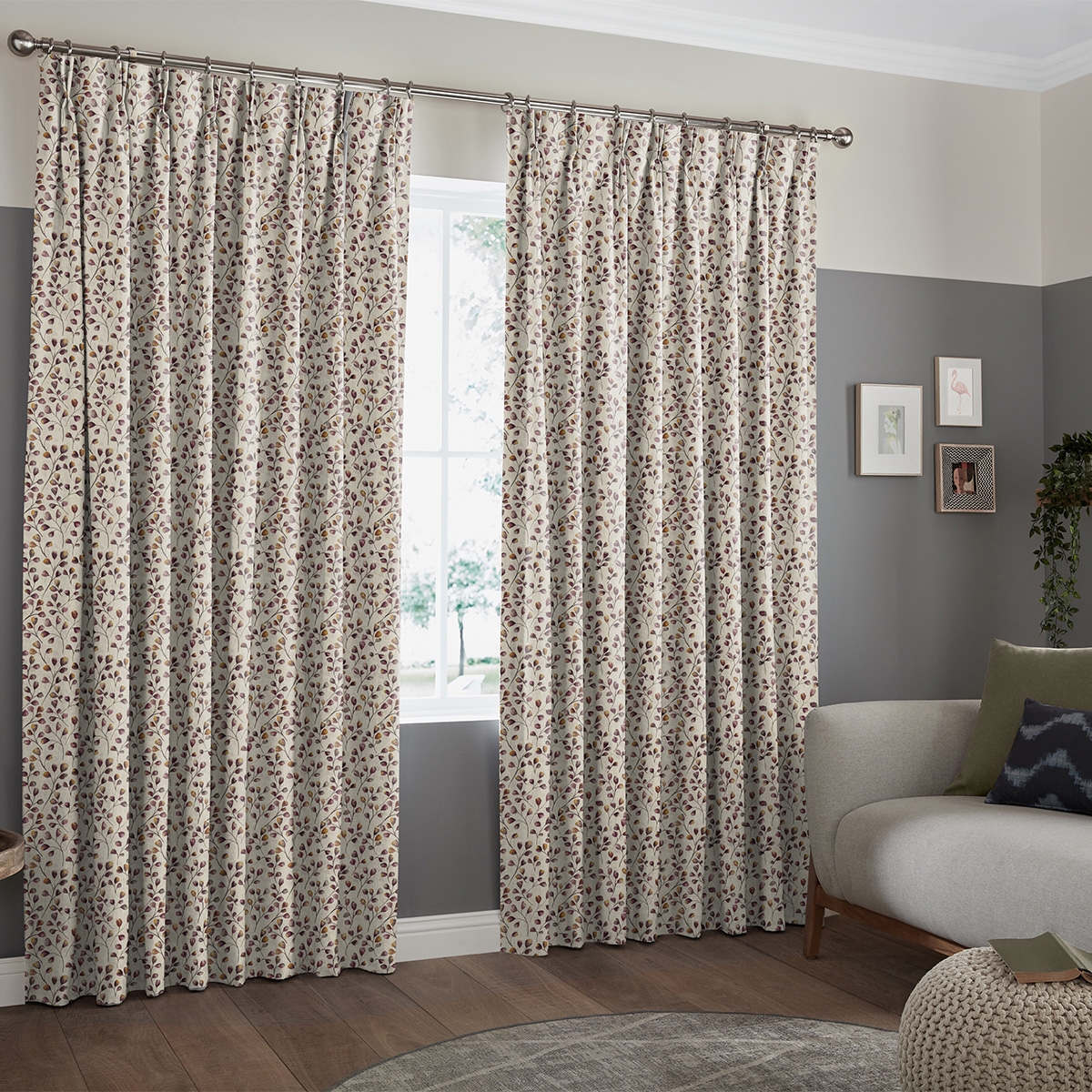 Product photograph of Brennan Berry Curtain from Choice Furniture Superstore.